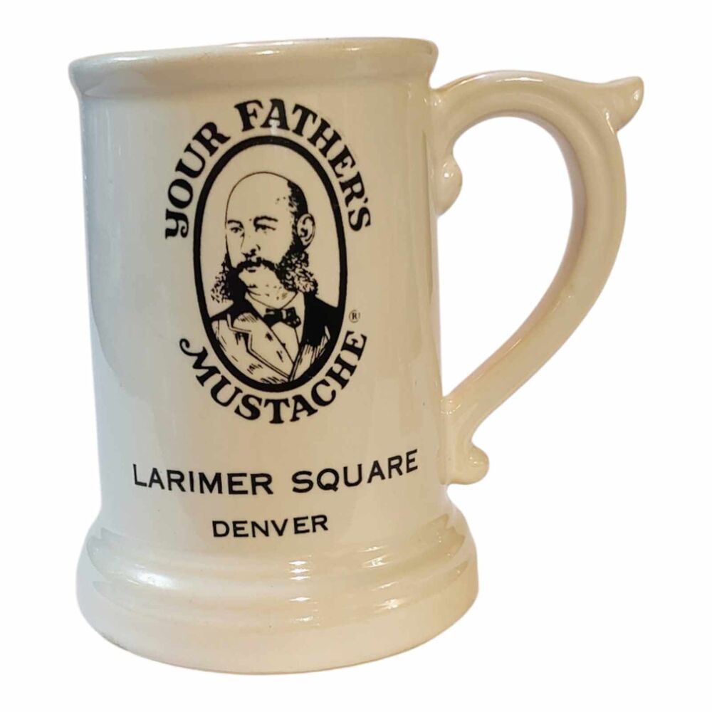 Vintage Men's Novelty Mustache Mug Your Fathers Mustache Larimer Square Denver